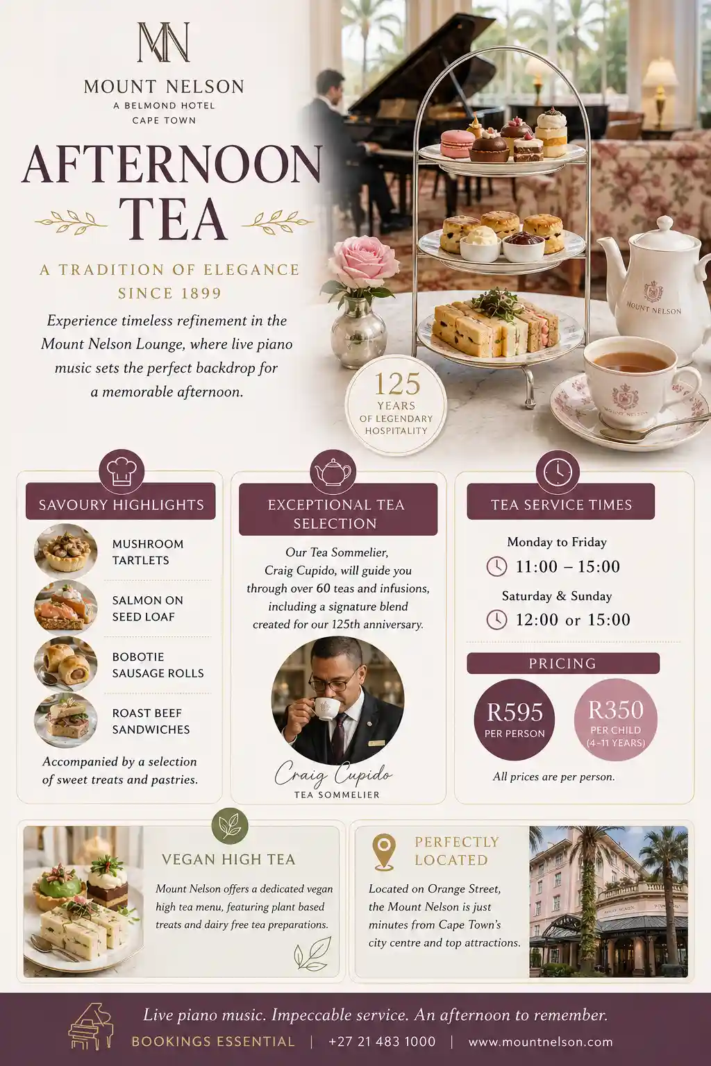 Mount Nelson High Tea