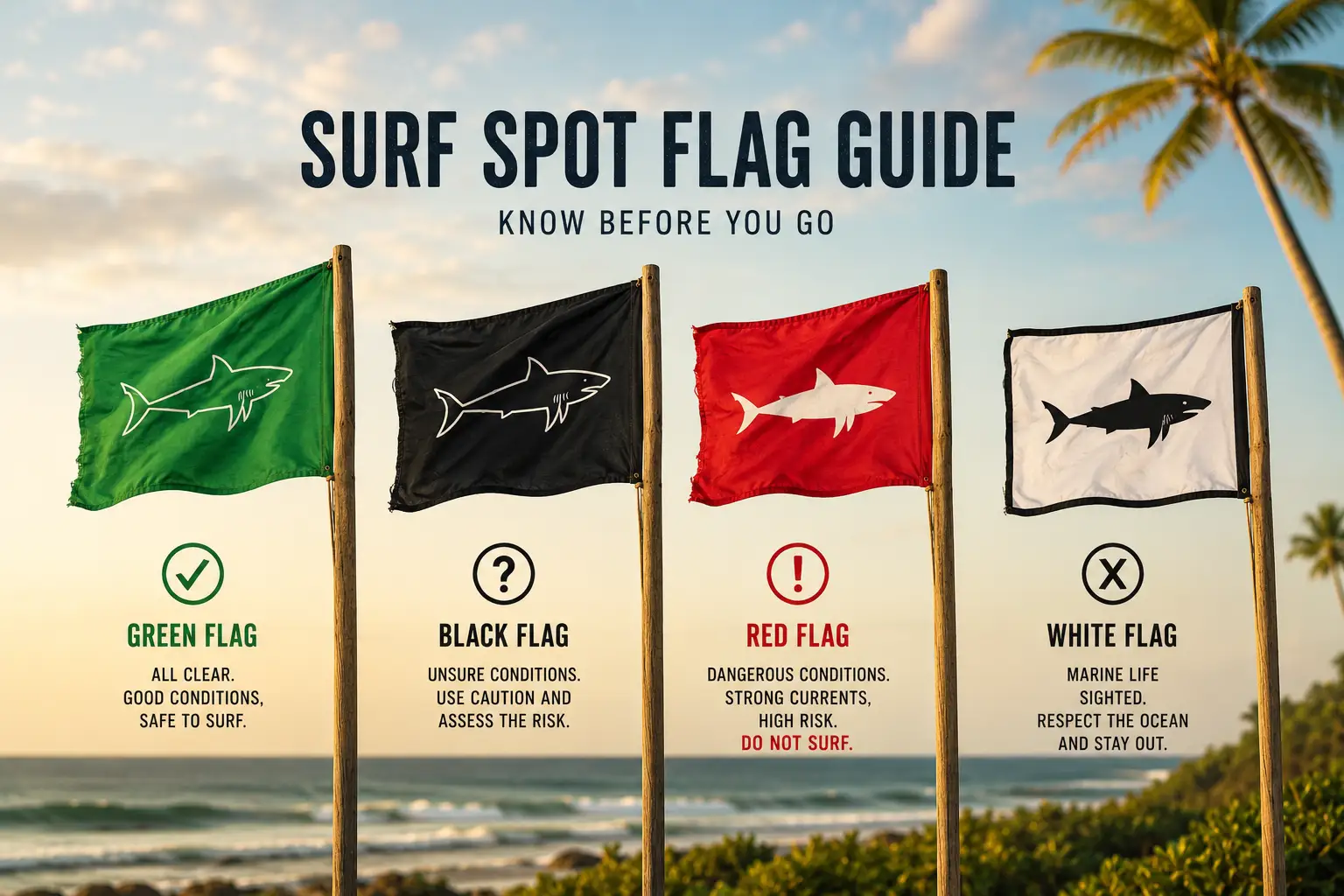 Shark Warning Flags