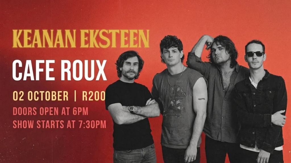 Keanan Eksteen at café Roux