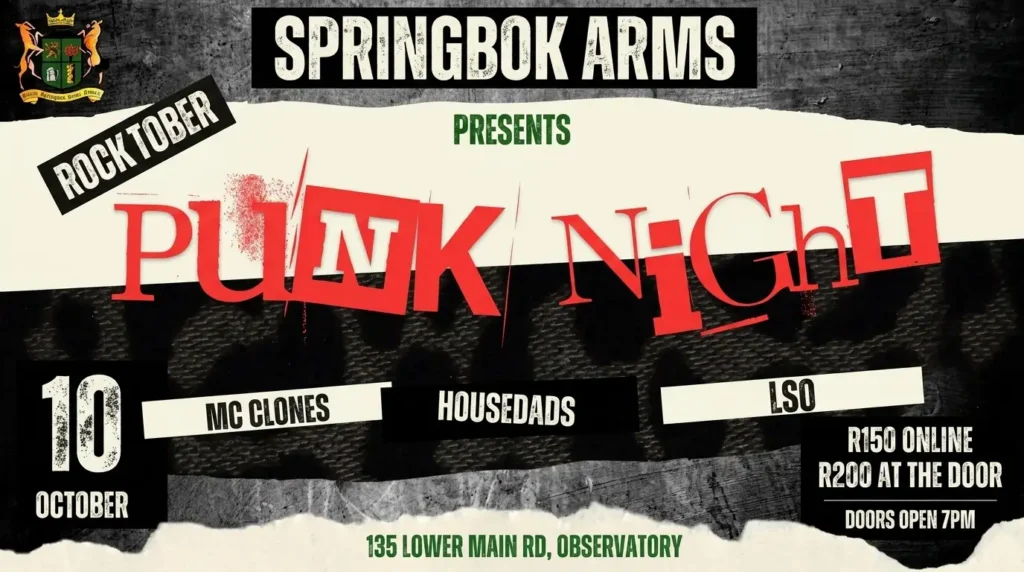 Rocktober – Punk Night at Springbok Arms